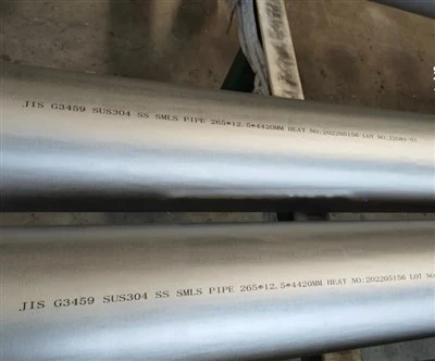 JIS G3459 SUS304 Seamless Thick Wall Thickness Pipe